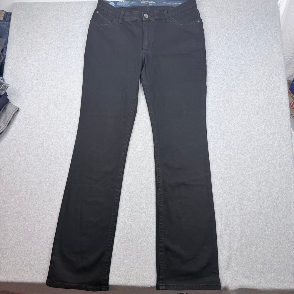 Wrangler Willow Ultimate Riding Jeans Black Bootcut Denim 33x36 NWT 112337772